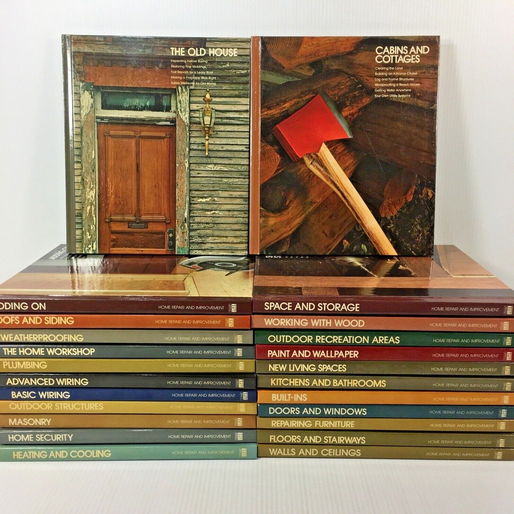 Time Life Home Repair and Improvement Hardcover Books DIY Lot 24 Vintage 1977